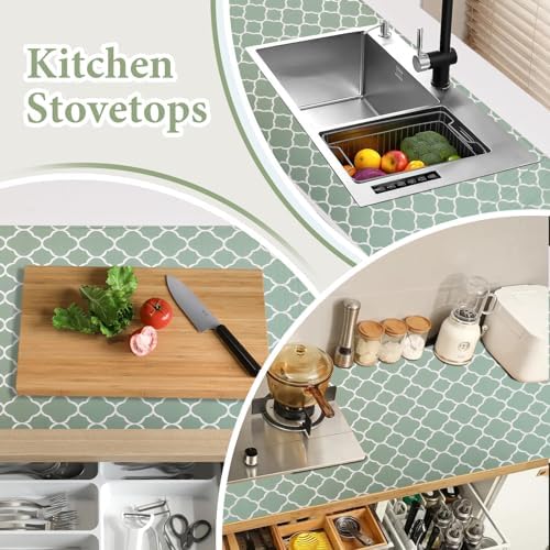 Shelf Liners for Kitchen Cabinets Non Adhesive Drawer Liner 23.6in x 30FT - Image 3