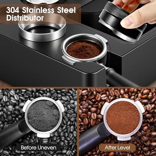 Reoszeank 54mm Espresso Accessories Kit, Tamping Station, Knock Box, Tamper - Image 4