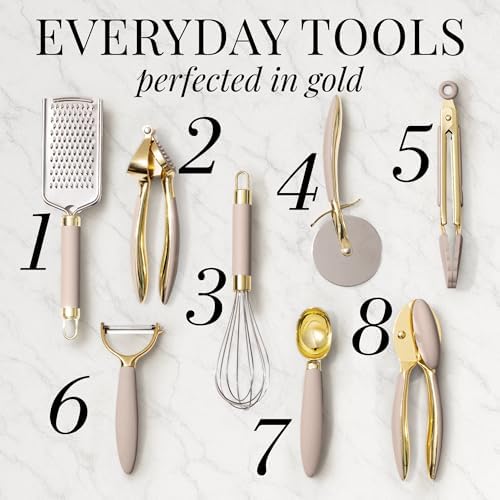 Styled Settings Beige and Gold Kitchen Utensils Set, 8-Piece - Image 2
