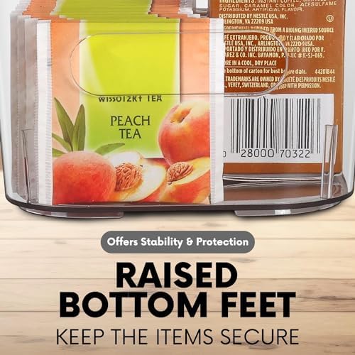 Clear Extra Large Plastic Storage Bins, Pantry Organizers and Storage Containers Fridge Organizer Bins for Organizing Home, Kitchen Organization. Bathroom, Refrigerator, Freezer, Laundry Room - Image 4