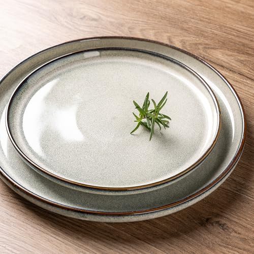 GBHOME Dinnerware Sets for 6, 18 Pieces Ceramic Plates and Bowls Set - Image 2