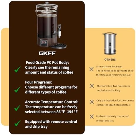 Commercial Coffee Urn Hot Beverage Dispenser Hot Chocolate Maker 26L 170Cup - Image 5