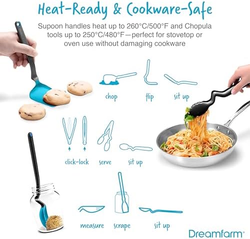 Dreamfarm – Everyday Kitchen Essentials – Dreamfarm Blue – BlueBlack, Set of 5 - Image 2