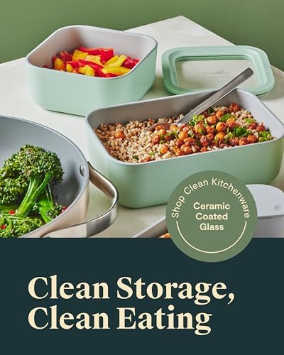 Caraway Glass Food Storage Container with Lid - Image 2