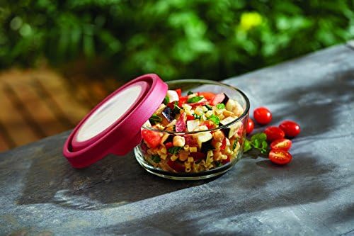 Anchor Hocking 4-Cup Round Food Storage Containers with Red TrueSeal Airtight Lids, Set of 4 - Image 2