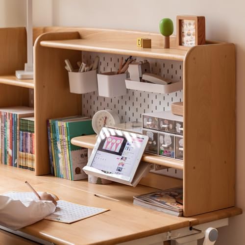YESWOOD 100% Solid Beech Kitchen Counter Hutch Shelf, Fully Assembled Countertop Organizer Storage Rack, Desktop Hutch Shelf for Kitchen, Dining Room, Office (Natural, 37'') - Image 6