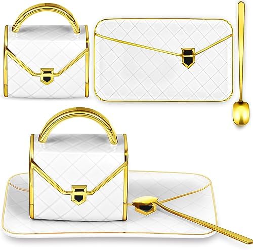 Zubebe 1 Set Coffee Mug Elegant Handbag Shaped Cup,White by Zubebe
