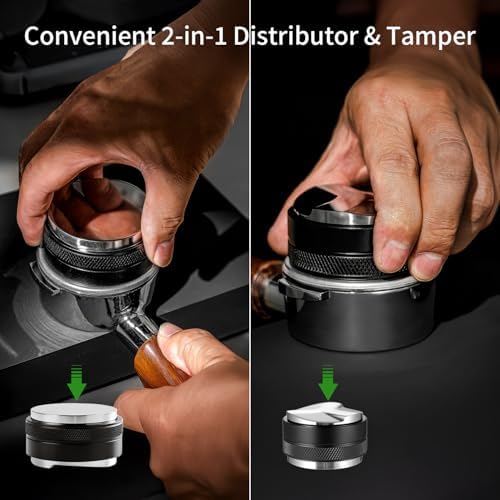 58mm Espresso Accessories Kit, Heavy Distributor, Tamper, WDT, Funnel, Mat - Image 3