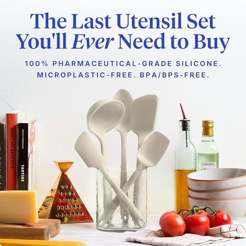 GIR: 5-Piece Silicone Essentials Kitchen Utensils Set – Cream - Image 2