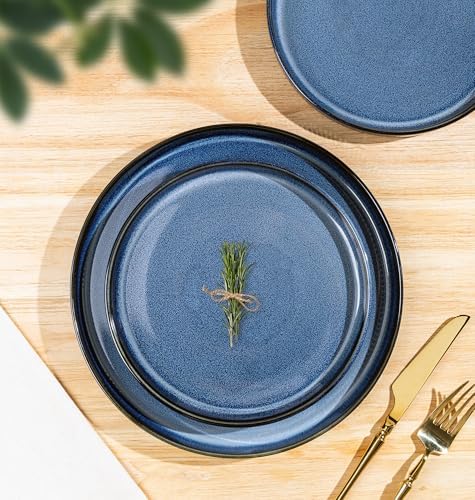 TheTerra Ceramic Dinnerware Set for 4, 12-Piece Plates and Bowls Set - Image 3