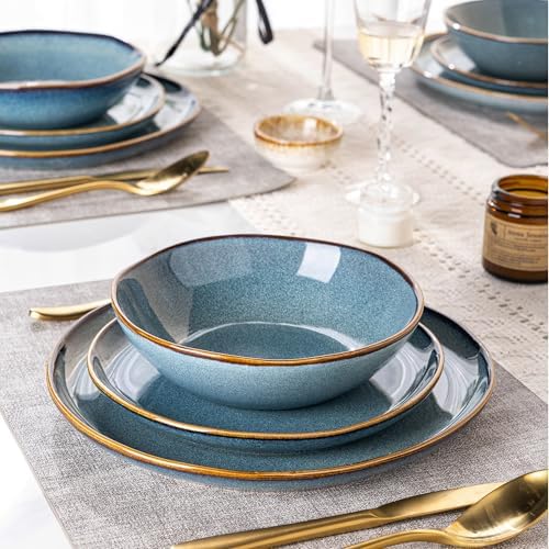 AmorArc Ceramic Dinnerware Sets for 6, 18Pcs Plates and Bowls Sets Dishes - Image 6