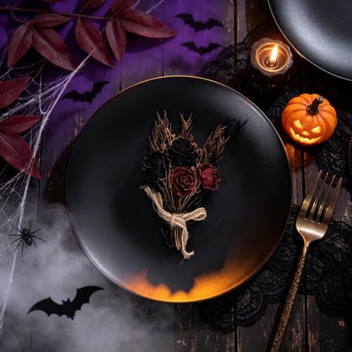 ejonirinjonir 80pcs Heavy-Duty Black Dessert Plates for Party 7.5 Inch - Image 2
