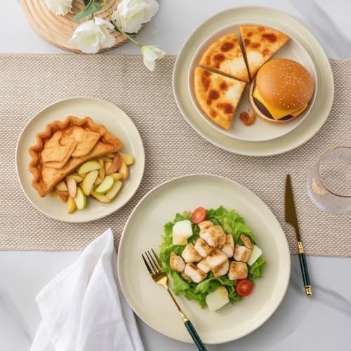 AmorArc Ceramic Dinnerware Sets for 8, 24Pcs Plates and Bowls Sets Dishes - Image 4