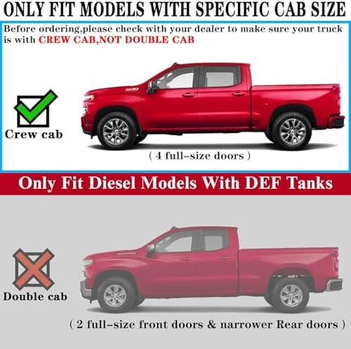 COMNOVA Running Boards for 2007-2018 Chevy Silverado Crew Cab(Diesel Model) - Image 3