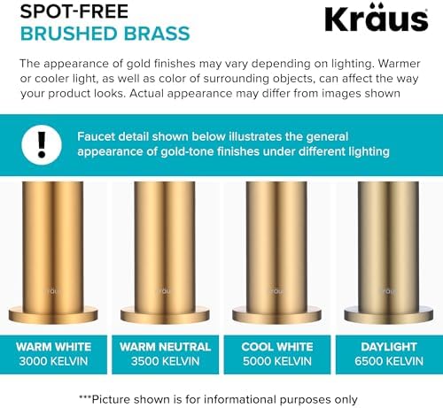 KRAUS Purita 100% Lead-Free Kitchen Water Filter Faucet in Brushed Brass, FF-100BB - Image 6