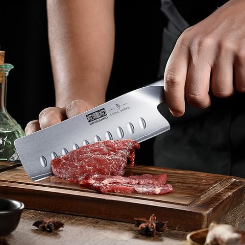 HOSHANHO 5.5 Inch Nakiri Knife, Ultra Sharp Japanese Kitchen Chef Knife - Image 4