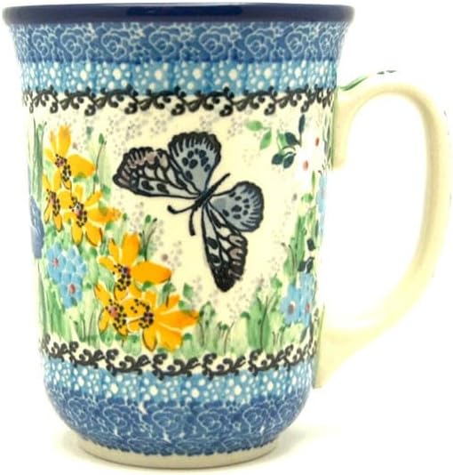 Polish Pottery Mug - 16 oz. Bistro - Unikat Signature U5132 by Polish+Pottery+Gallery
