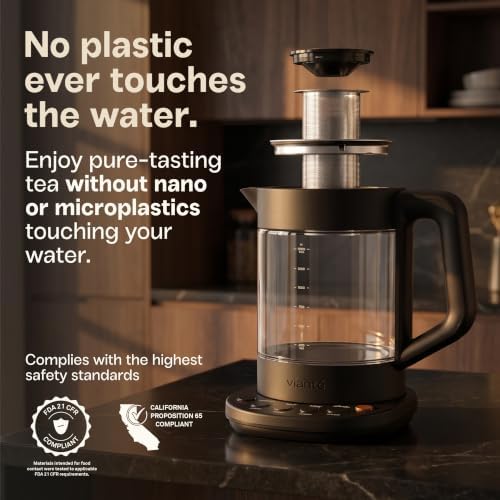 Viante Luxury Tea Set, Electric Kettle With Infuser, Gift for Tea Lovers - Image 4