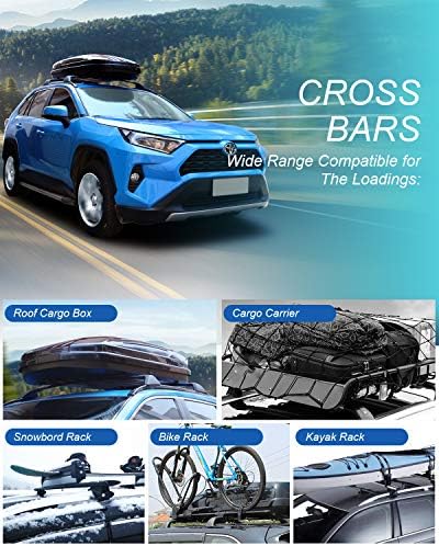 Autekcomma Lockable 260lbs Roof Rack Crossbar for Toyota RAV4 2019-2025 - Image 6