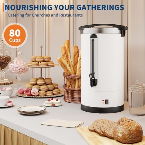 Garvee 80 Cup Commercial Coffee Urn, 12L Stainless Steel - Image 5