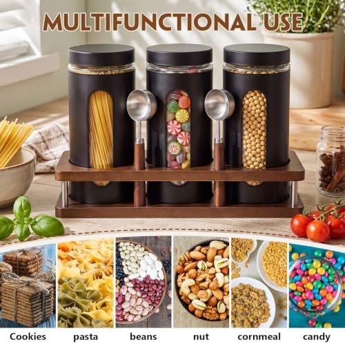 Suclain Stainless Steel Coffee Grounds Canisters Container with Shelf - Image 5