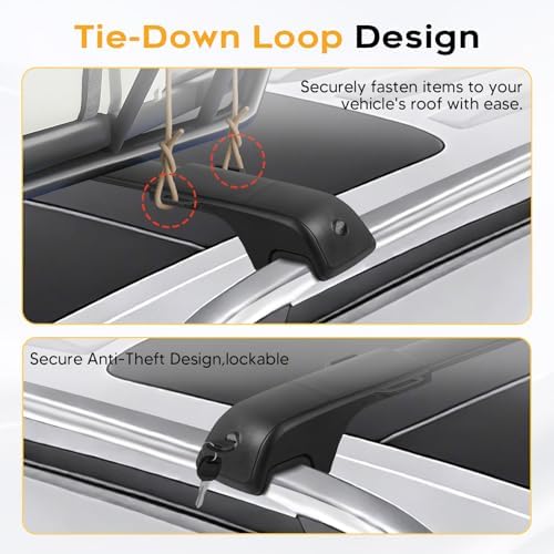 300LBS Roof Rack Crossbar for 2020-2026 Ford Explorer with Raise Rails - Image 5