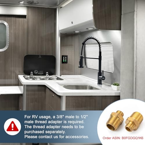 GIMILI Black Kitchen Faucet with Pull Down Sprayer - Image 5