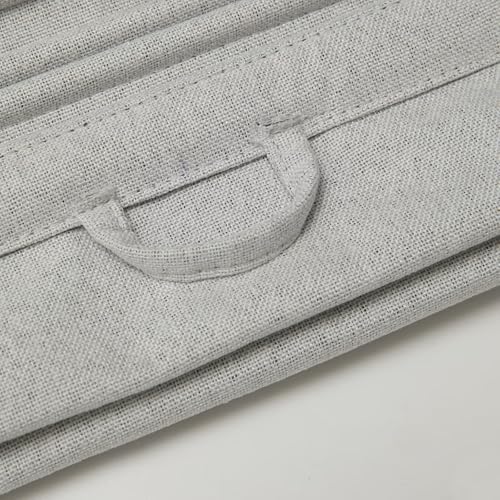 Changshade No Drill Roman Shades Cordless Blinds Blackout for Indoor Windows, Room Darkening Black Out Tension Rod No Hardware No Tools Inside Mount,Shade Size 30 Inch Wide 64 Inch High,Light Grey - Image 6