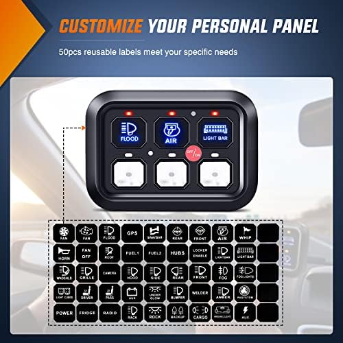 Nilight 6 Gang Switch Panel Relay System Automatic Dimmable - Image 4