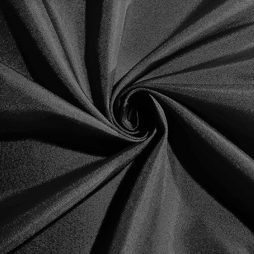 100 pcs 17-Inch Black Polyester Table Napkins Reusable Washable Wedding Party Dinner Linens Tableware Supplies - Image 3