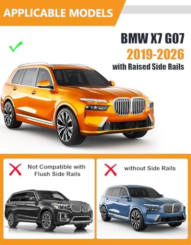 KINGGERI 300lbs Roof Rack Cross Bars Compatible with BMW X7 G07 2019-2026 - Image 2