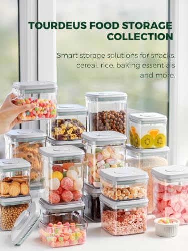 Airtight Food Storage Containers, 10-Piece, 5 Sizes, Pop-Top Lids - Image 2