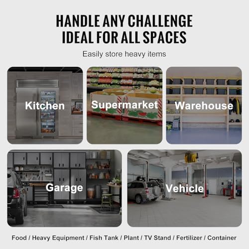 VEVOR Aluminum Dunnage Rack, 48” x 20” Commercial Food Floor Rack, 8” Off the Floor, 1000 lbs Capacity All-Welded Aluminum Storage, for Storage in Restaurants, Kitchens, Garages and Vehicles - Image 6