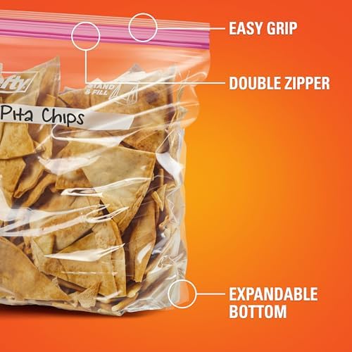 Hefty Press to Close Food Storage Bags, Gallon Size, 20ct - Image 4