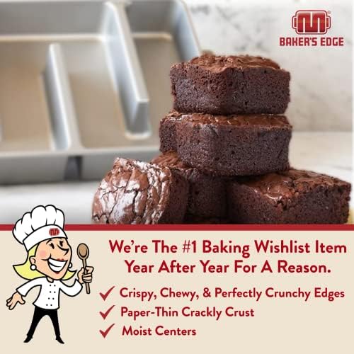 Baker's Edge Original Nonstick All Edges Brownie Baking Pan - 9" x12” - Image 3