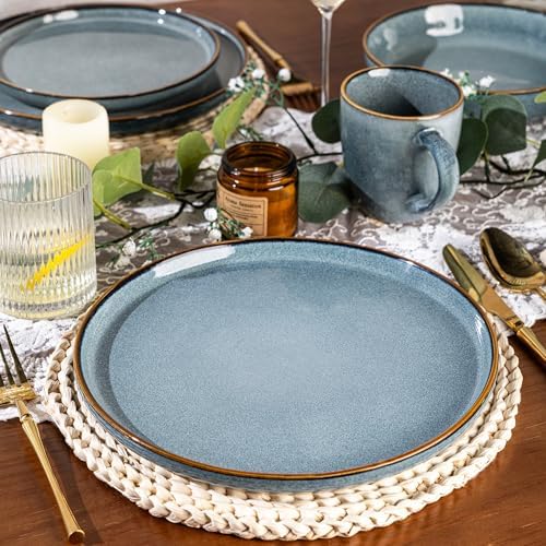 GBHOME Dinnerware Sets for 6, 18 Pieces Ceramic Plates and Bowls Set - Image 2