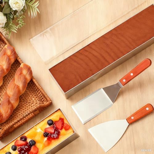 Blushtier 1 Pack Rectangle Tiramisu Pan Removable 15.75 X 3.94 X 2.56 Inch - Image 6