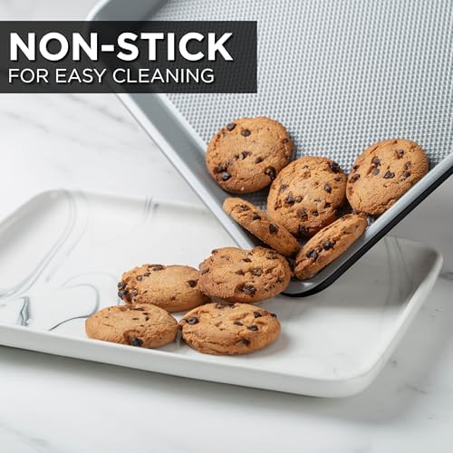 Country Kitchen Nonstick Stackable Bakeware Set - Durable, Easy Release Baking Set, Black, 6 Pcs - Image 6