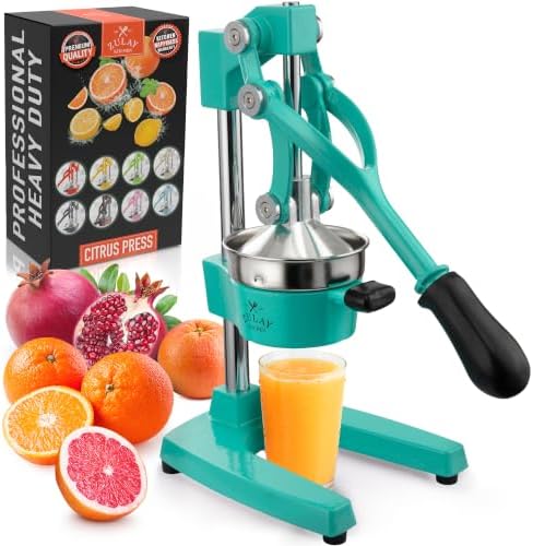 Zulay Kitchen Cast Iron Juicer, Orange Manual Juicer, Citrus Press, Violet by ZulayKitchen