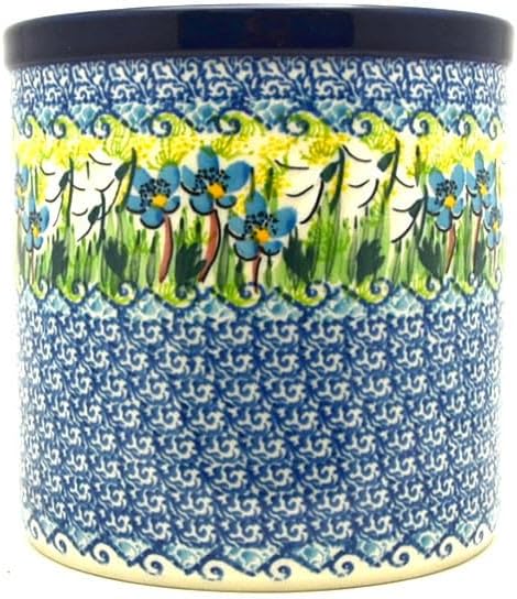 Polish Pottery Utensil Holder - Unikat Signature U5071 by Polish+Pottery+Gallery