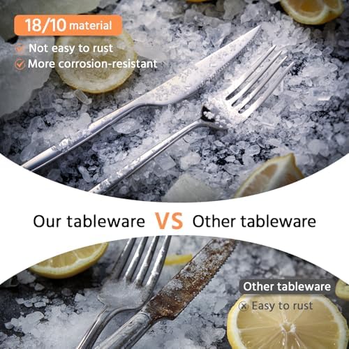 18/10 Silverware Set for 6, 30 Piece Stainless Steel Flatware Cutlery Set - Image 3