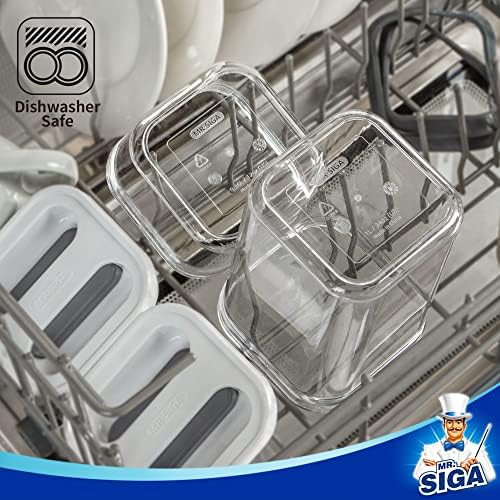 MR.SIGA 8 Piece Airtight Food Storage Container Set for Pantry Organization - Image 5