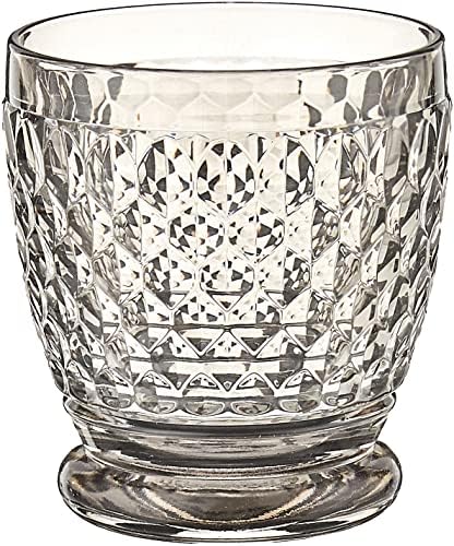 Boston Old Fashioned Rocks Glasses Box Set of 4 by Villeroy & Boch - Dishwasher Safe - Made in Germany - Premium Crystal Glass - Smoke Gray Color - 10 Ounce Capacity by Unknown