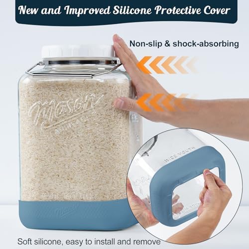 2 Gallon Glass Jar with Airtight Lid, 2 Pack, 256 Oz, Square - Image 3