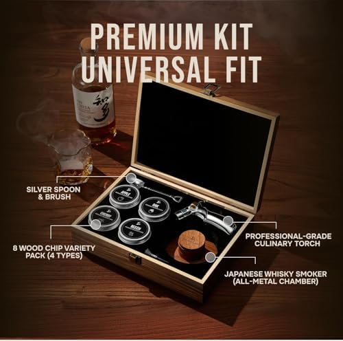 TSUKIGLASS® Bourbon Whiskey Smoker Kit with Torch, Luxury Gift for Men - Image 3