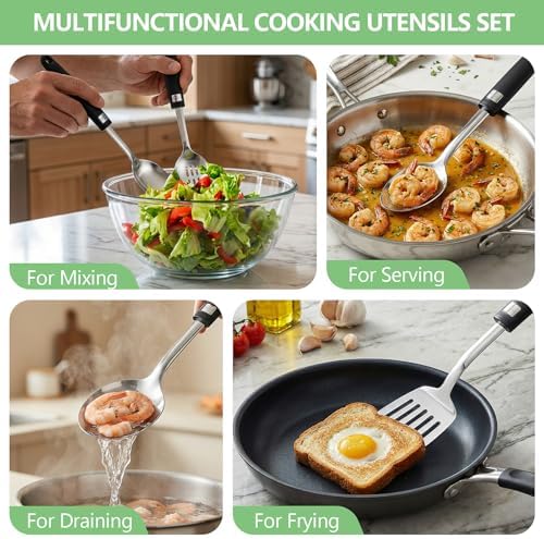 4pcs Stainless Steel Kitchen Utensils Cooking Utensils Set - Image 4