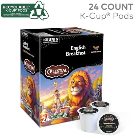 Celestial Seasonings English Breakfast Black Tea, Single-Serve Keurig K-Cup Pods, 24 Count - Image 3