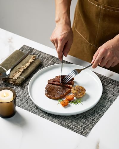 Famiware Mars Stoneware Dinnerware Set for 6, White - Image 7