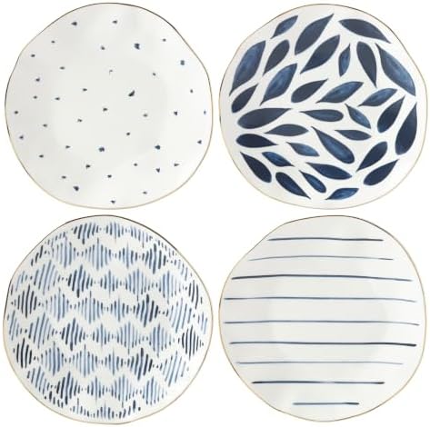 Lenox Blue Bay Porcelain 12-Piece Dinnerware Dessert Set for 4 - Image 3