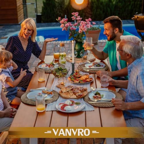 VANVRO Champagne Gold Silverware Set, 60-Piece Stainless Steel Flatware set,Matte Silverware Sets Service for 12, Tableware Cutlery Satin Finish Utensils for Kitchen,Dishwasher Safe - Image 6